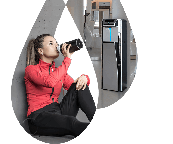 Dispensers de agua para gimnasios y spas