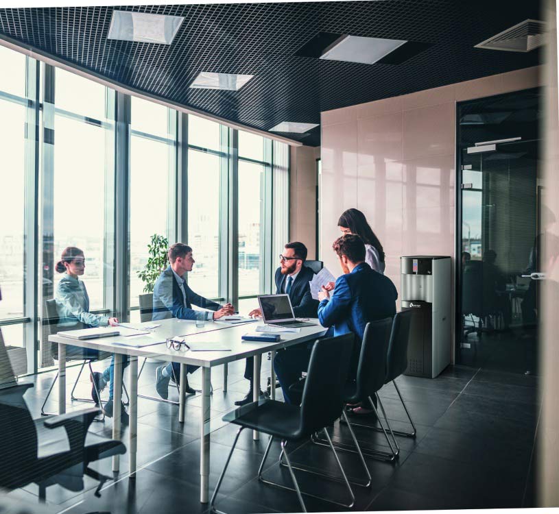 dispenser de agua WL100 en la oficina