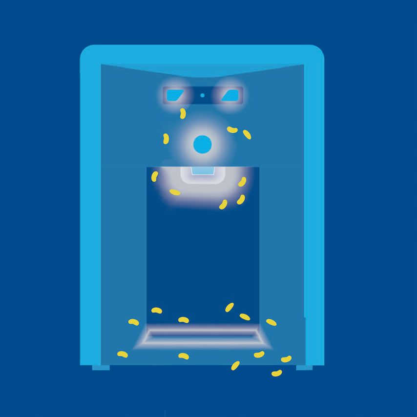 Los microbios pueden contaminar las superficies